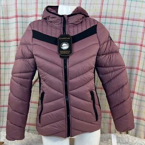 Bebe Women's Dusty Rose Puffer Jacket